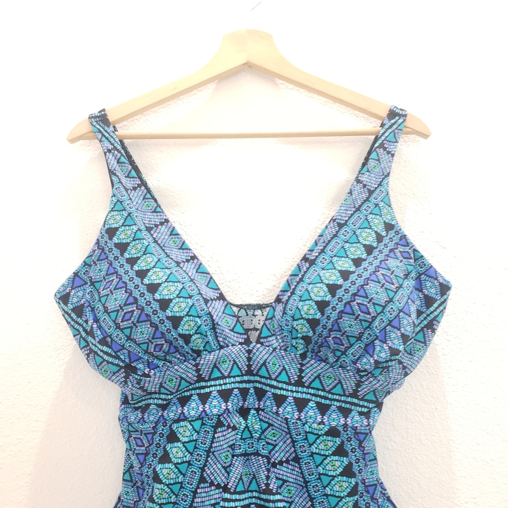 Miraclesuit Gypsy Odyssey  One Piece Swimsuit Size 16 - Picture 4 of 8